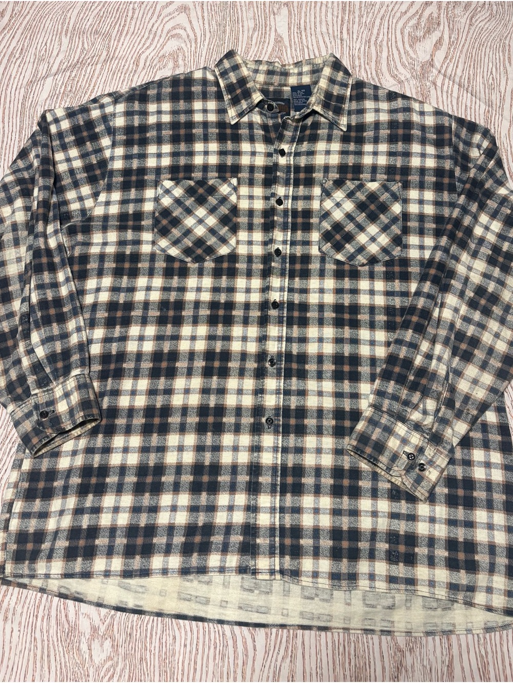 Vintage Saugatuck Dry Goods Co. LTD Men’s XL Plaid Flannel Shirt 100% Cotton